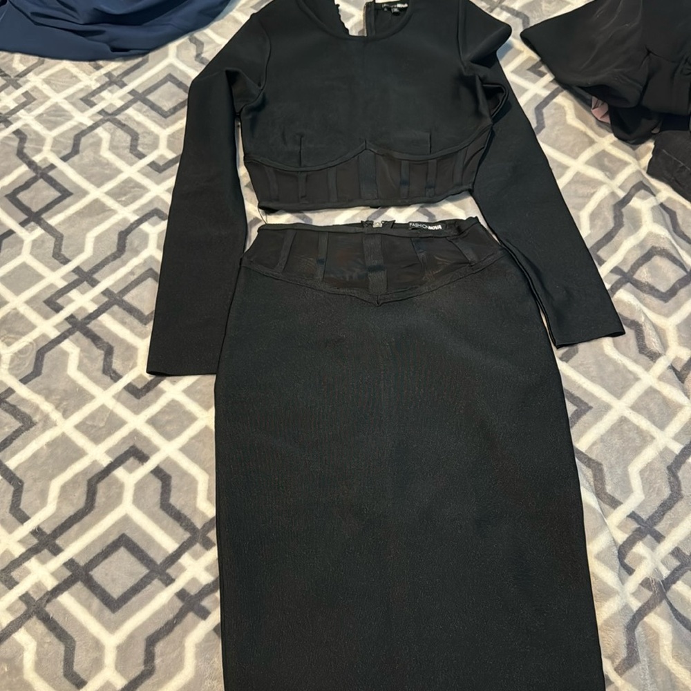 Crop top with skirt